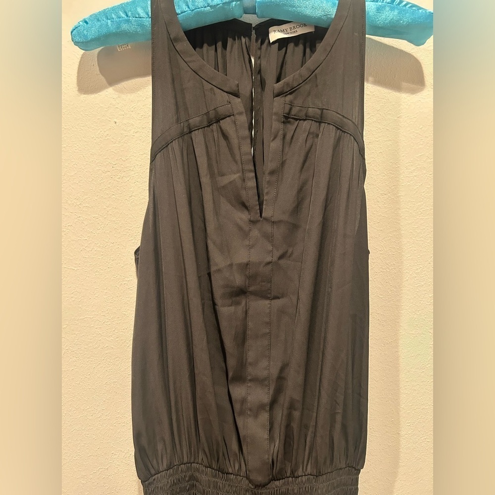 RAMY BROOK Smocked Black Mini Dress / Size Medium / - Picture 3 of 9